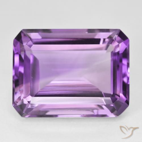 22.47ct Natürlicher Mittelrosa Violett Amethyst, Oktagonschliff, VVS, Photo A
