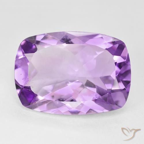 10.92ct Natürlicher Rosaig-violett Amethyst, Kissen, VVS