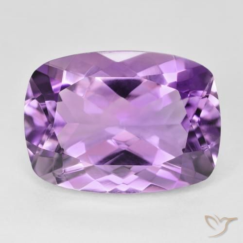 13.17ct Natürlicher Mittelrosa Violett Amethyst, Kissen, VVS