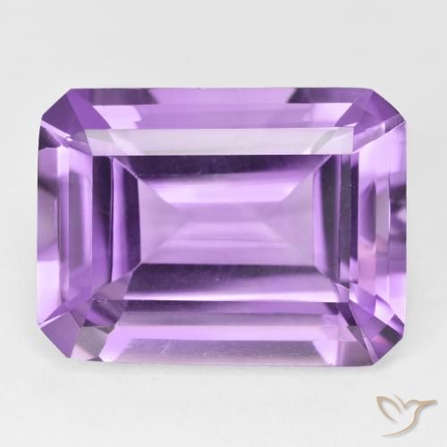 20.80ct Natürlicher Rosaig-violett Amethyst, Smaragdschliff, VVS