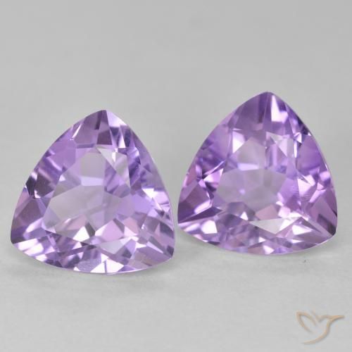 5.67 ct natürliche Mittelviolett Amethyst-Edelsteine, Trillion, VS