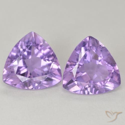 5.55ctw Natürlicher Mittelviolett Amethyst, Trillion, VS
