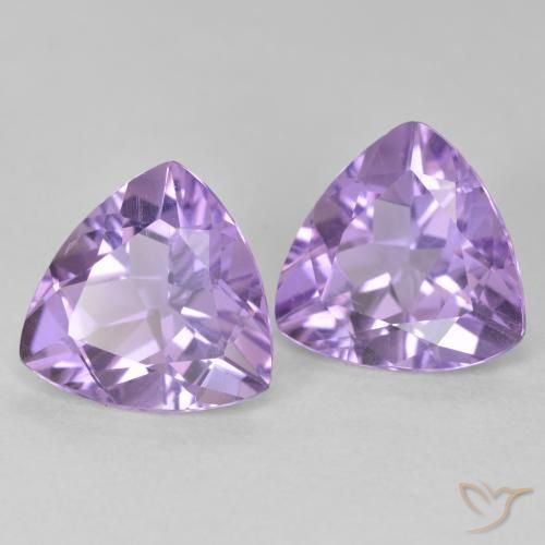 5.30 ct natürliche Mittelviolett Amethyst-Edelsteine, Trillion, VS