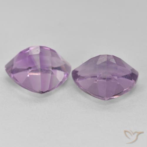 5.68 ct natürliche Rosaig-violett Amethyst-Edelsteine, Trillion, VS