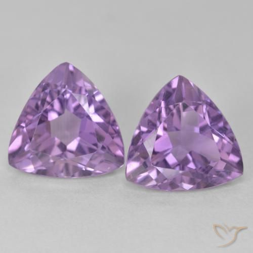 5.65ctw Natürlicher Mittelviolett Amethyst, Trillion, VS