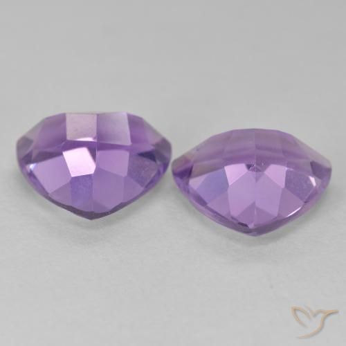 5.58 ct natürliche Mittelviolett Amethyst-Edelsteine, Trillion, VS