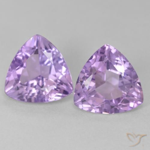 5.45ctw Natürlicher Rosa Iris Violett Amethyst, Trillion, VS
