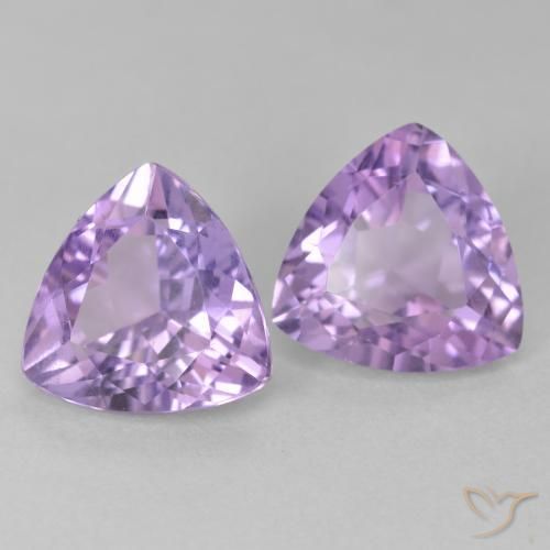 5.45 ct natürliche Rosa Iris Violett Amethyst-Edelsteine, Trillion, VS