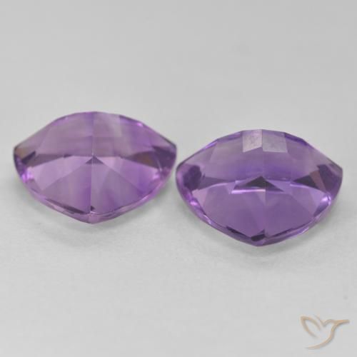 5.57 ct natürliche Mittelviolett Amethyst-Edelsteine, Trillion, VS
