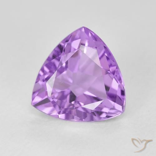 9,17 ctw natürlicher Rosaig-violett Amethyst, Trillion, VVS-VS