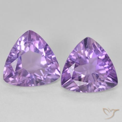 5.33ctw Natürlicher Mittelviolett Amethyst, Trillion, VS