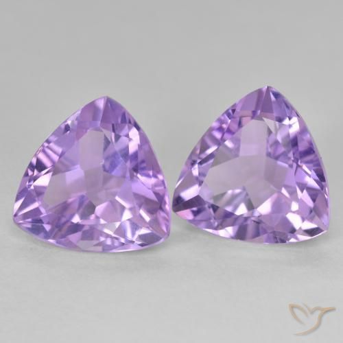 5.84 ct natürliche tiefviolett Amethyst-Edelsteine, Trillion, VS