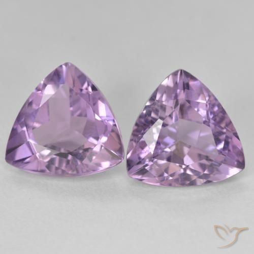 5.49ctw Natürlicher Mittelviolett Amethyst, Trillion, VS