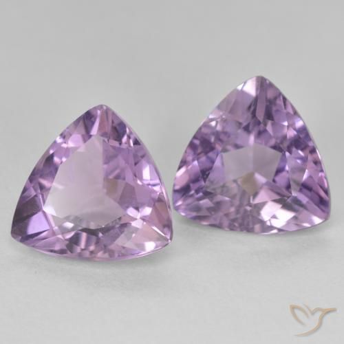 5.49 ct natürliche Mittelviolett Amethyst-Edelsteine, Trillion, VS