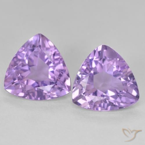 5.59ctw Natürlicher Mittelviolett Amethyst, Trillion, VS