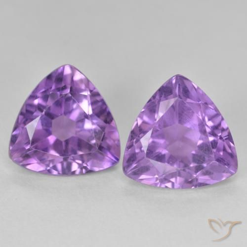 5.72ctw Natürlicher Rosaig-violett Amethyst, Trillion, VS