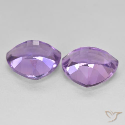 5.72 ct natürliche Rosaig-violett Amethyst-Edelsteine, Trillion, VS