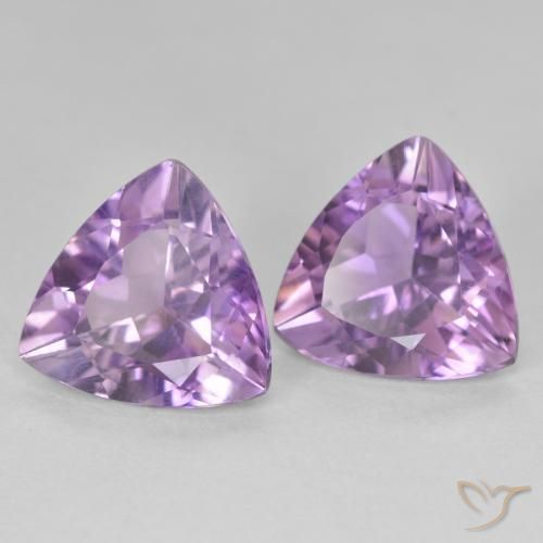 5.15 ct natürliche Rosaig-violett Amethyst-Edelsteine, Trillion, VS