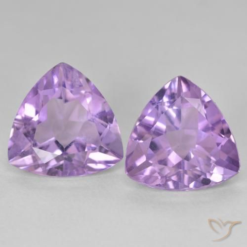 5.71ctw Natürlicher Rosaig-violett Amethyst, Trillion, VS