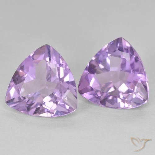 5.71 ct natürliche Rosaig-violett Amethyst-Edelsteine, Trillion, VS