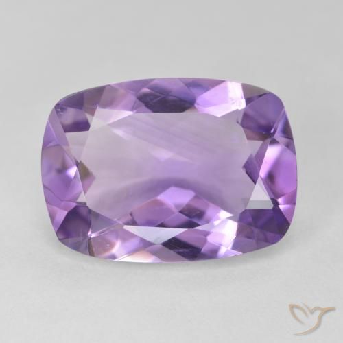 10.94ct Natürlicher Rosaig-violett Amethyst, Kissen, VVS