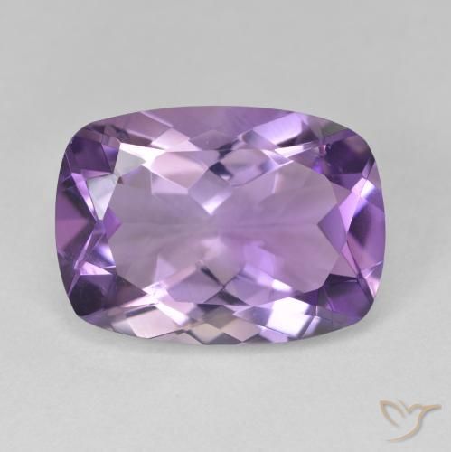 11.40ct Natürlicher Mittelviolett Amethyst, Kissen, VVS