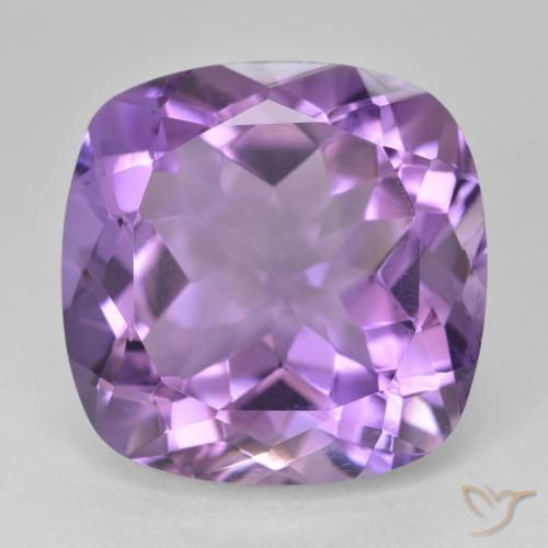 21.91ct Natürlicher Rosaig-violett Amethyst, Kissen, VVS
