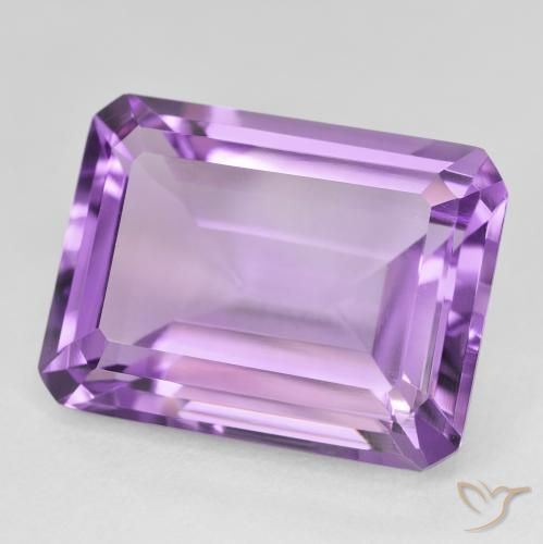 9,17 ctw natürlicher Medium Light Purplish-Violet Amethyst, Oktagonschliff, VVS