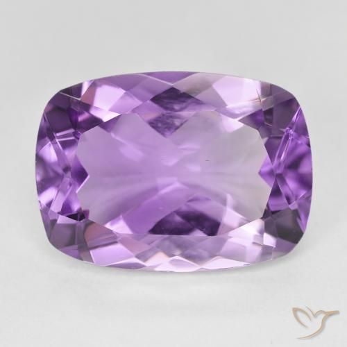 12.53ct Natürlicher Medium Light Purplish-Violet Amethyst, Kissen, VVS