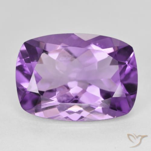 12.62ct Natürlicher Lilaisch-violett Amethyst, Kissen, VVS