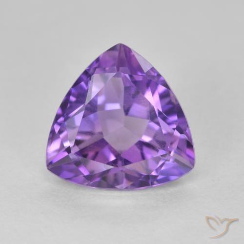 3.09ct Natürlicher Tiefvioletter Farbton Amethyst, Trillion, VS
