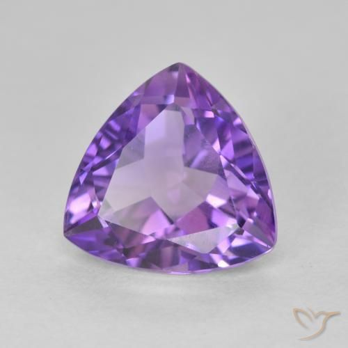 9,17 ctw natürlicher Tiefvioletter Farbton Amethyst, Trillion, VS