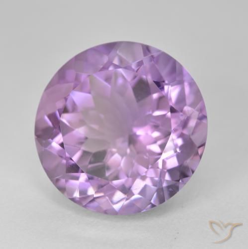 9,17 ctw natürlicher Mittelviolett Amethyst, Runden, VVS