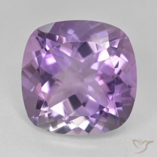 12.33ct Natürlicher Mittelviolett Amethyst, Kissen, VVS