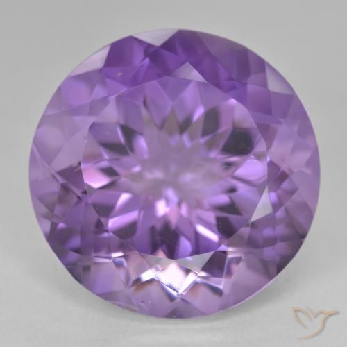25.46ct Natürlicher tiefviolett Amethyst, Runden, VVS