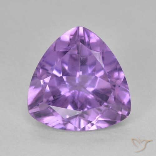 2.91ct Natürlicher Tiefes Irisviolett Amethyst, Trillion, VS