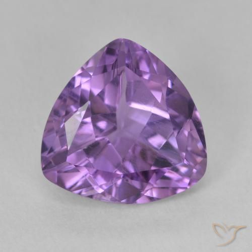 2.79ct Natürlicher Rosaig-violett Amethyst, Trillion, VS