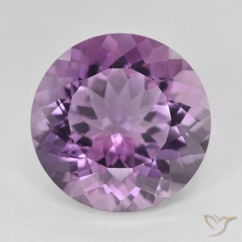 13.56ct Natürlicher Mittelviolett Amethyst, Runden, VVS
