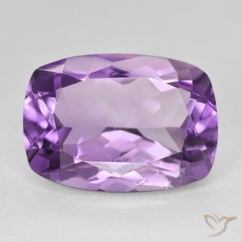 13.17ct Natürlicher Medium Light Purplish-Violet Amethyst, Kissen, VVS