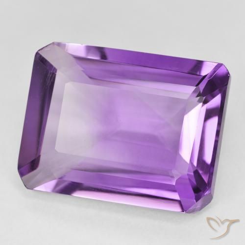 9,17 ctw natürlicher Mittelviolettes Violett Amethyst, Oktagonschliff, VVS