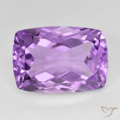 14.50ct Natürlicher Lilaisch-violett Amethyst, Kissen, VVS