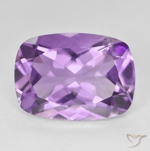 11.71ct Natürlicher Medium Light Purplish-Violet Amethyst, Kissen, VVS