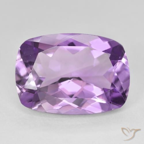12.02ct Natürlicher Medium Light Purplish-Violet Amethyst, Kissen, VVS