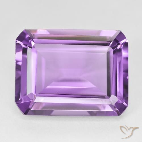 18.55ct Natürlicher Lilaisch-violett Amethyst, Smaragdschliff, VVS