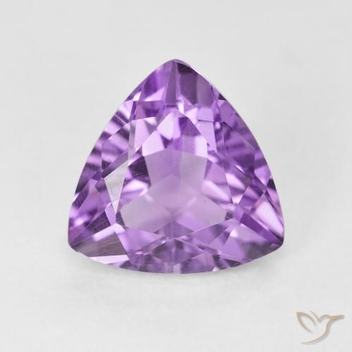 2.87ct Natürlicher Mittelrosa Violett Amethyst, Trillion, VS