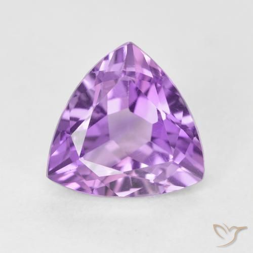 3.16ct Natürlicher Mittelrosa Violett Amethyst, Trillion, VS