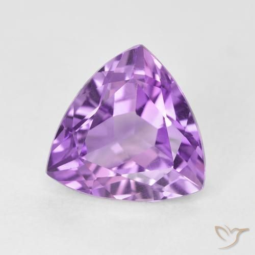9,17 ctw natürlicher Mittelrosa Violett Amethyst, Trillion, VS