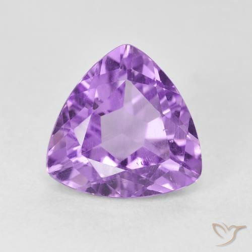 3.19ct Natürlicher Rosaig-violett Amethyst, Trillion, VS