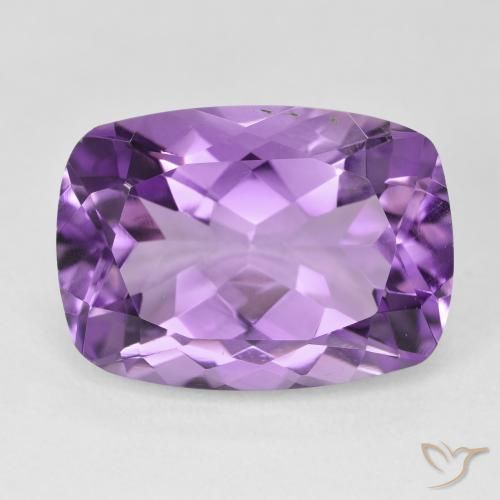 12.57ct Natürlicher Mittelviolett Amethyst, Kissen, VVS
