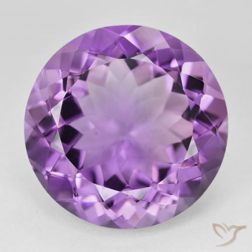 23.25ct Natürlicher Rosaig-violett Amethyst, Runden, VVS